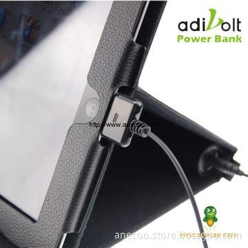 Fashion Leather Power Charger Case Portalbe External Battery for iPad